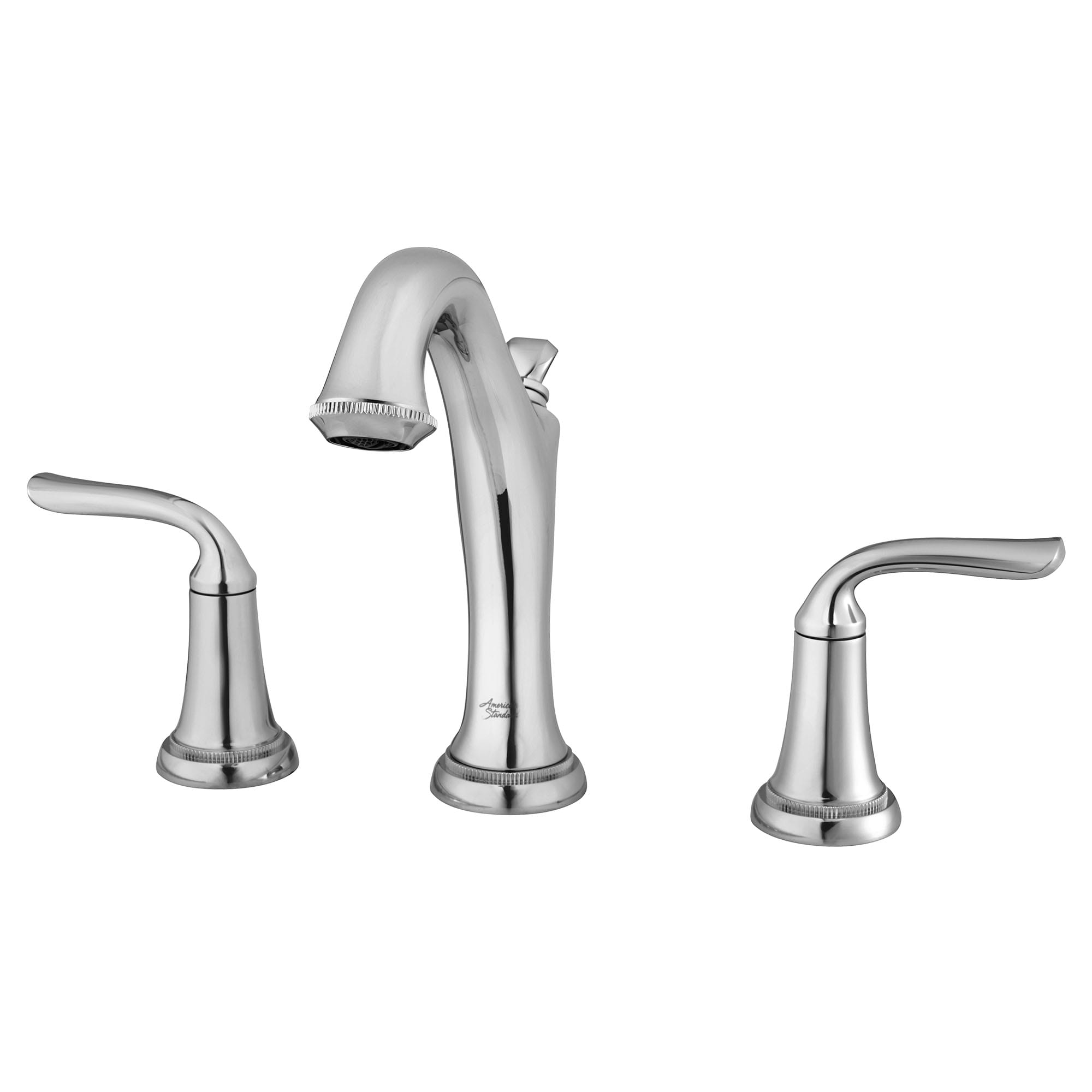 Patience 8 Inch Widespread 2 Handle Bathroom Faucet 12 gpm 45 L min With Lever Handles CHROME